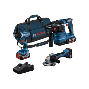 Bosch GSR+GWS+GBH+3X4.0AH+GAL 18V-40 Karma Set