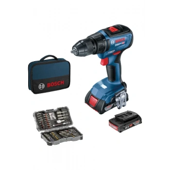 Bosch Gsr 18V-50 Profesyonel Akülü Vidalama + 43 Parça Set
