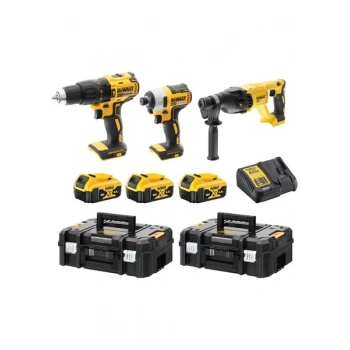 DEWALT DCK369M3T 18V Xr 4.0AH Lı-Ion Kömürsüz Kombinasyon 3 Parça Kit
