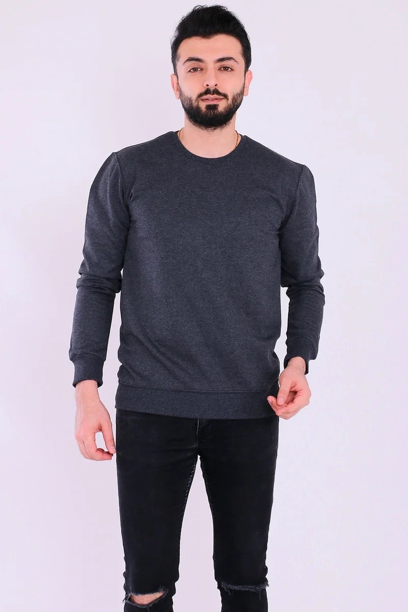 antrasit-basic-erkek-2-iplik-sweatshirt-1-65241293-sw800sh1200 Antrasit Basic Erkek 2 iplik Sweatshirt - Görsel 1