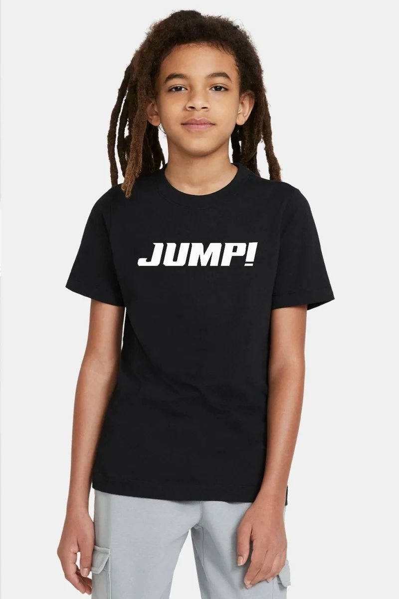 Blackpink Jump Basic Logo Siyah Çocuk Tshirt