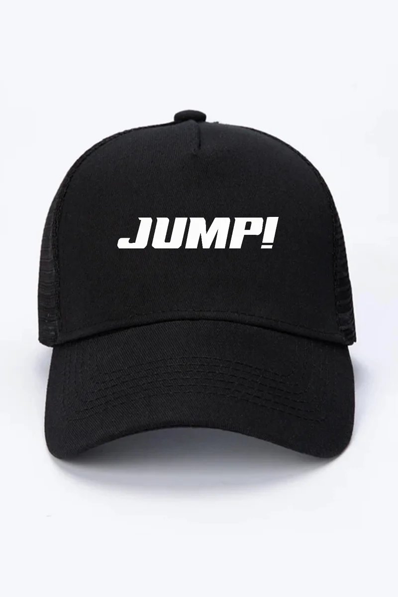 Blackpink Jump Basic Logo Siyah Fileli Şapka