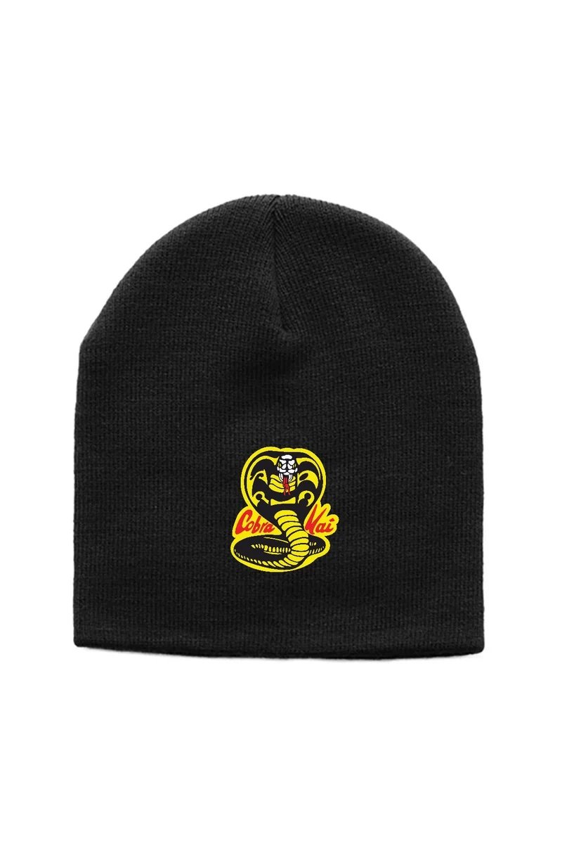 cobra-kai-logo-siyah-orme-bere-1-77505429-sw800sh1200 Cobra Kai Logo Siyah Örme Bere - Görsel 1