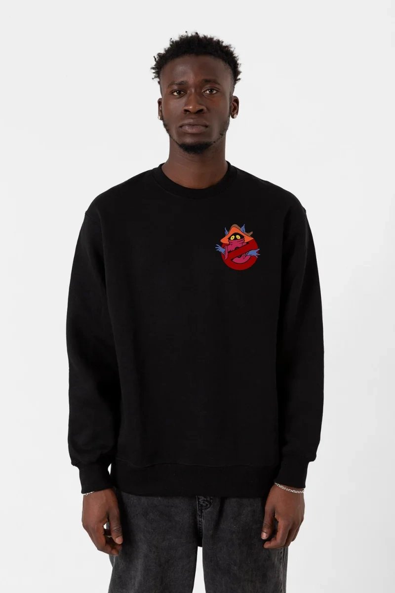 He Man Ghostmasters Logo Siyah Erkek 2ip Sweatshirt