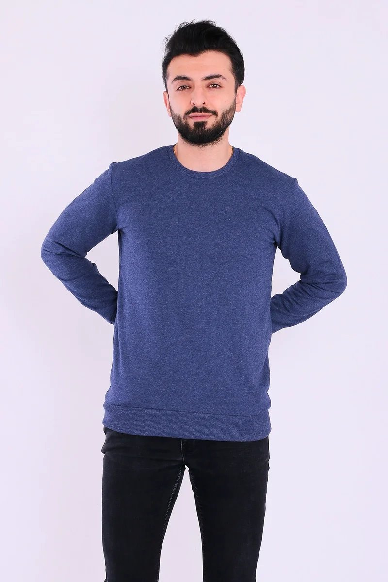 indigo-basic-erkek-2-iplik-sweatshirt-1-50306464-sw800sh1200 İndigo Basic Erkek 2 iplik Sweatshirt - Görsel 1