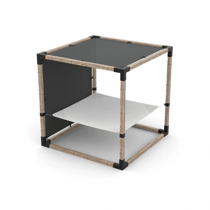 2 Kişilik Çift Gölgelikli ve Hamaklı Pergola Çardak Seti