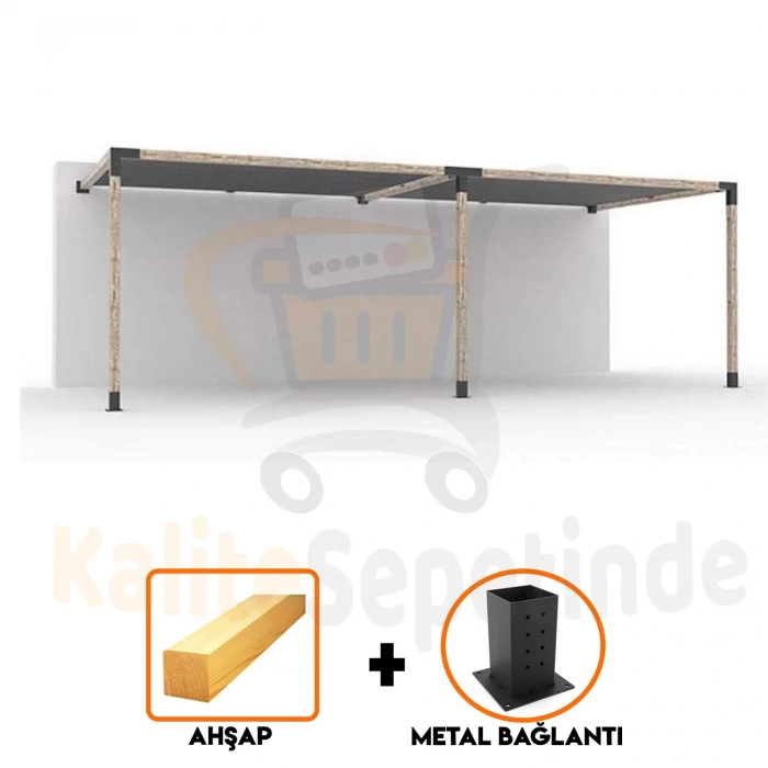 BAHÇE AHŞAP KAMELYA ÇARDAK YAPI SETİ KOMPLE SET