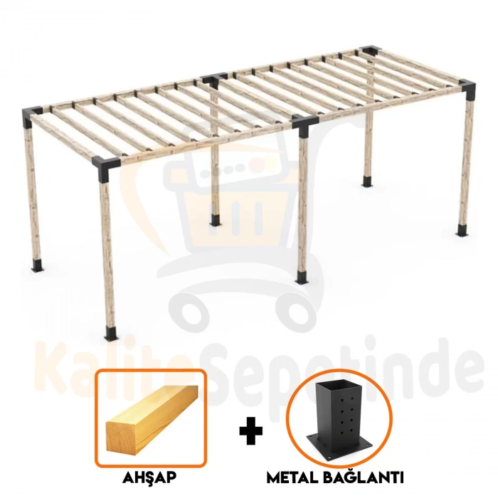 BAHÇE AHŞAP KAMELYA ÇARDAK YAPI SETİ KOMPLE SET