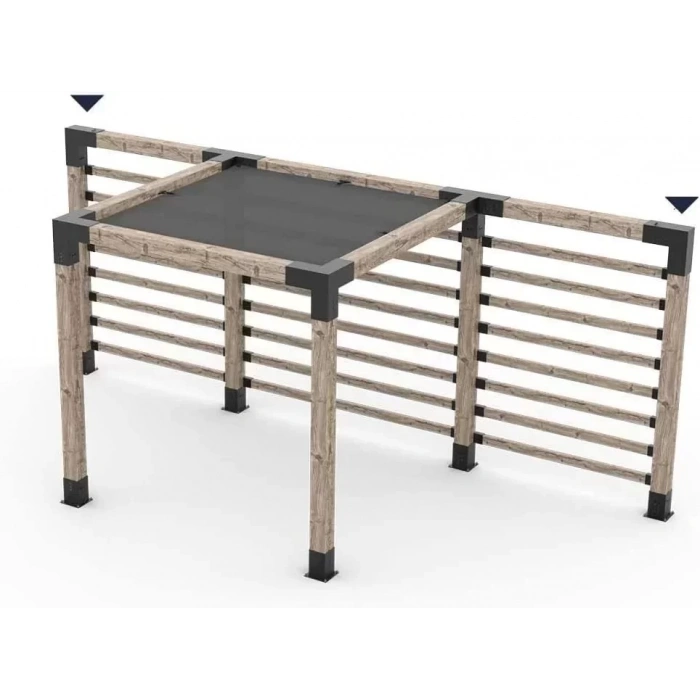 BAHÇE AHŞAP KAMELYA ÇARDAK YAPI SETİ L AYAK