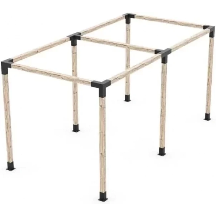 BAHÇE AHŞAP KAMELYA ÇARDAK YAPI SETİ METAL BAĞLANTI