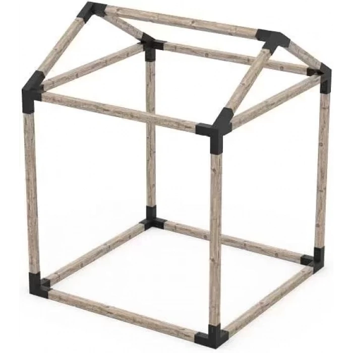 BAHÇE AHŞAP KAMELYA ÇARDAK YAPI SETİ METAL BAĞLANTI