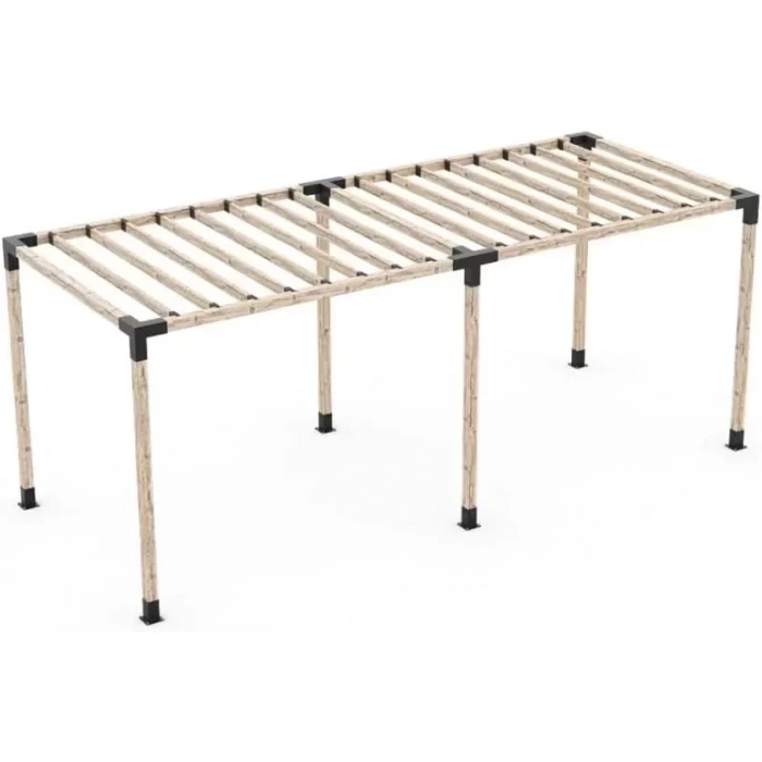 BAHÇE AHŞAP KAMELYA ÇARDAK YAPI SETİ METAL BAĞLANTI