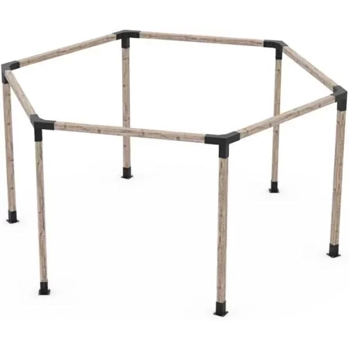 BAHÇE AHŞAP KAMELYA ÇARDAK YAPI SETİ METAL BAĞLANTI