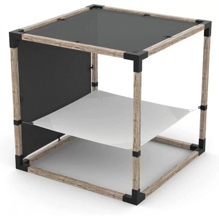 BAHÇE AHŞAP KAMELYA ÇARDAK YAPI SETİ METAL BAĞLANTI