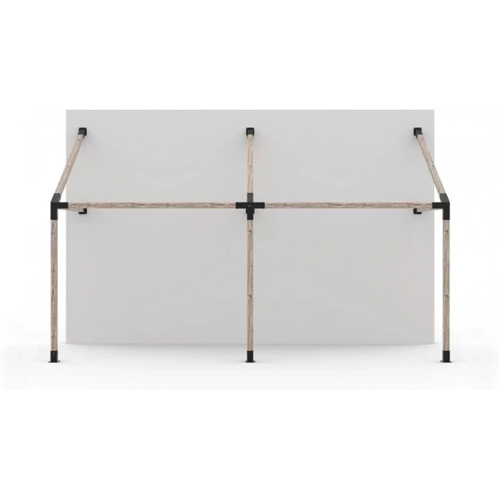 BAHÇE AHŞAP KAMELYA ÇARDAK YAPI SETİ METAL BAĞLANTI