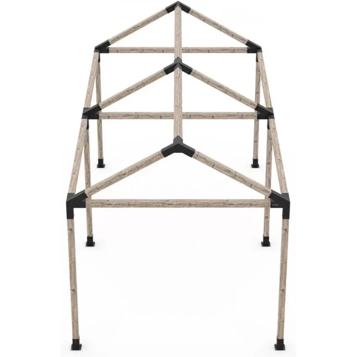 BAHÇE AHŞAP KAMELYA ÇARDAK YAPI SETİ METAL BAĞLANTI