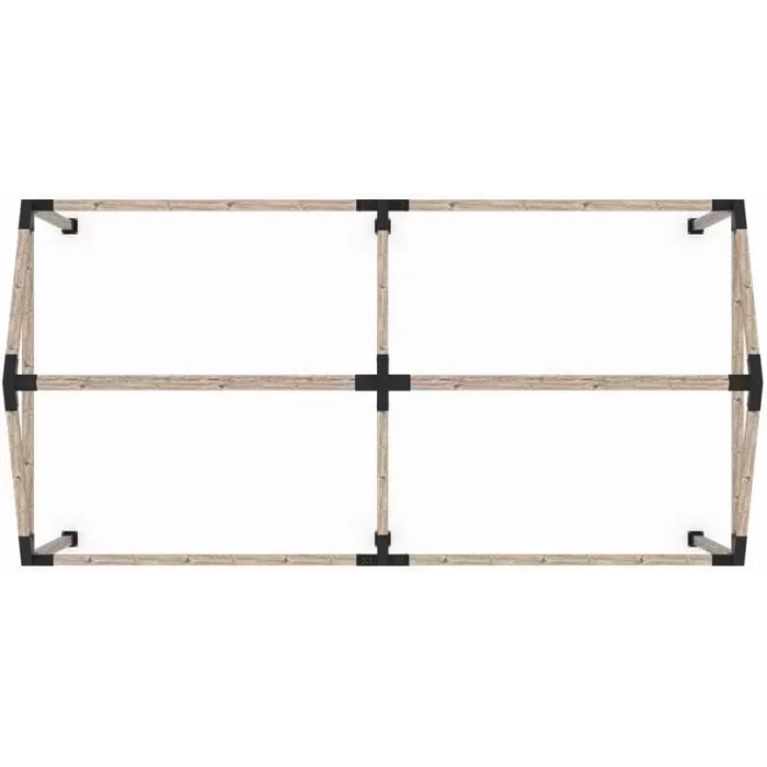 BAHÇE AHŞAP KAMELYA ÇARDAK YAPI SETİ METAL BAĞLANTI