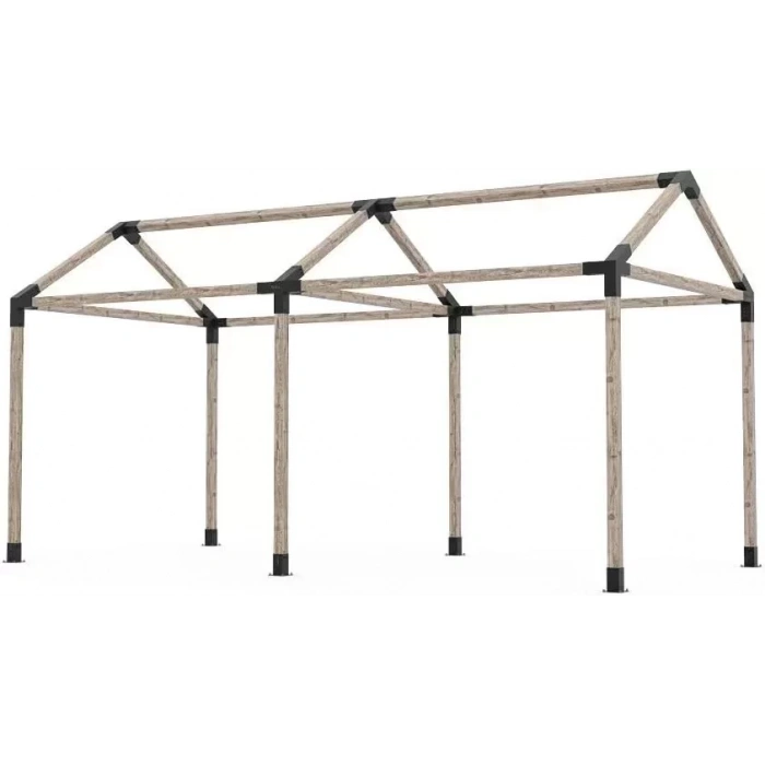 BAHÇE AHŞAP KAMELYA ÇARDAK YAPI SETİ METAL BAĞLANTI