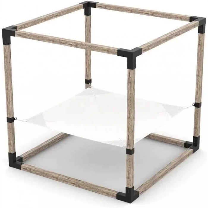 BAHÇE AHŞAP KAMELYA ÇARDAK YAPI SETİ METAL BAĞLANTI