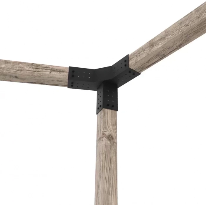 BAHÇE AHŞAP KAMELYA ÇARDAK YAPI SETİ METAL BAĞLANTI