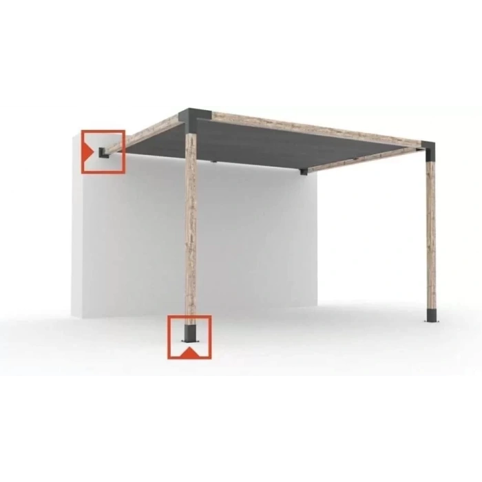 BAHÇE AHŞAP KAMELYA ÇARDAK YAPI SETİ TABAN