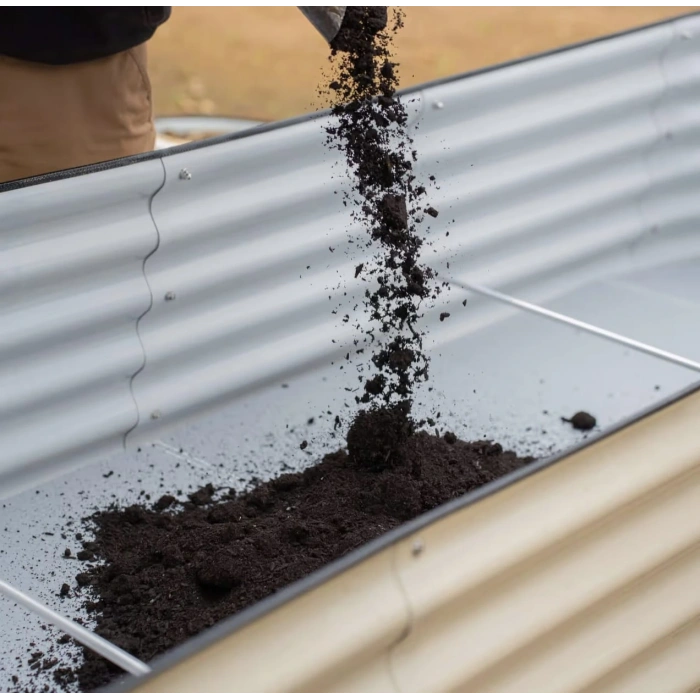 Dayanıklı Metal Yükseltilmiş Bahçe Yatağı – Sebze ve Çiçek Yetiştirmek İçin Modern, Uzun Ömürlü Bahçe Kutusu