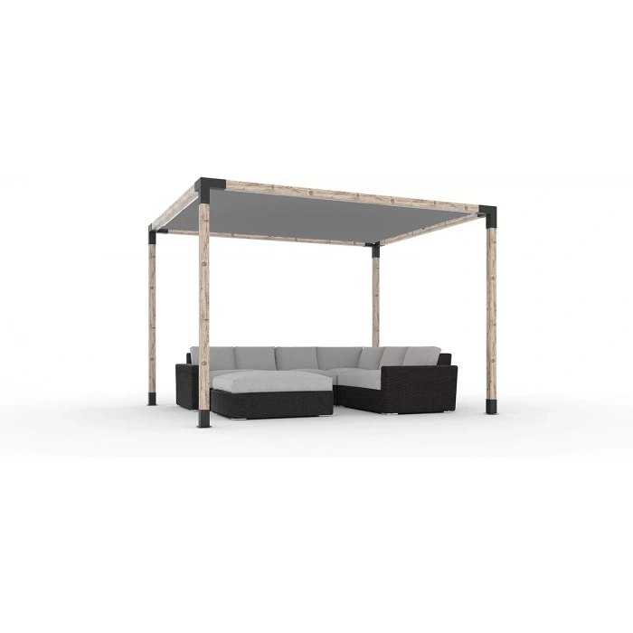 DUVARA MONTE İLİKİ PERGOLA SETİ 10X10 KOMPLE SET