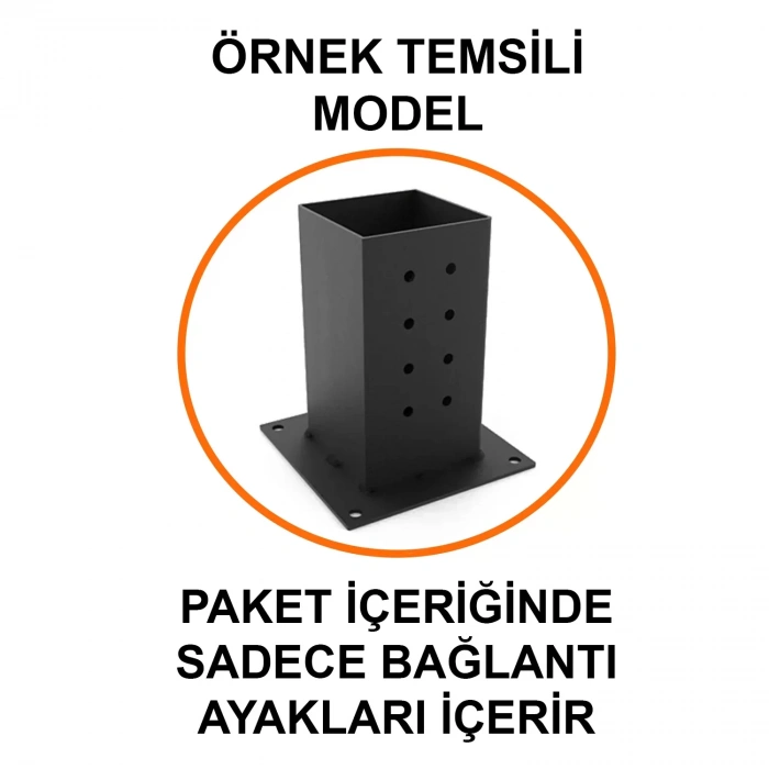 DUVARA MONTE PERGOLA SETİ 10x10 KOMPLE SET