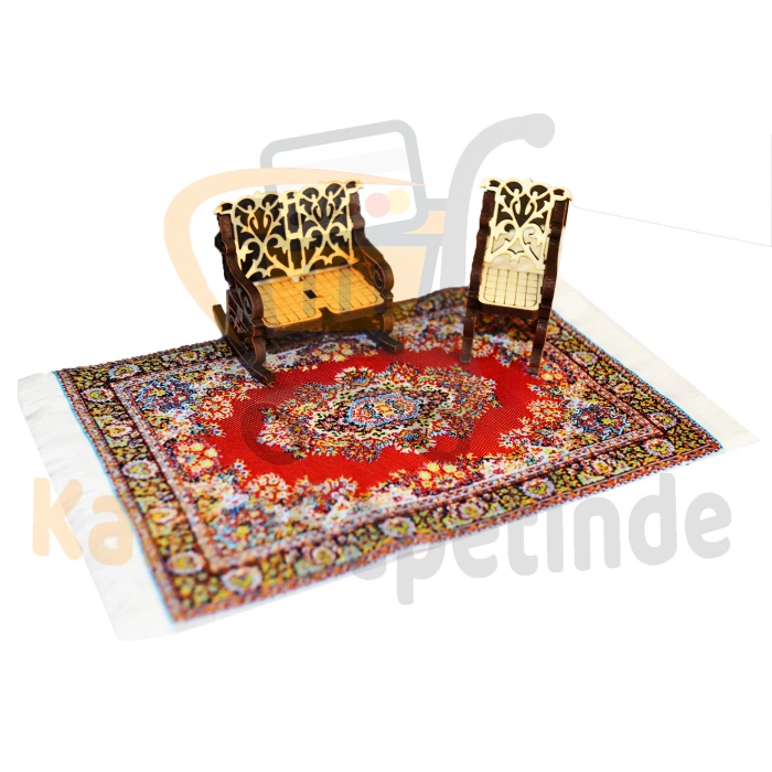 Minyatür Halı Dollhouse Dekorasyonu Mini Taban Halısı