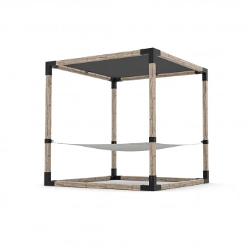 2 Kişilik Hamak ve Gölgelikli Çardak Pergola Yapı Seti