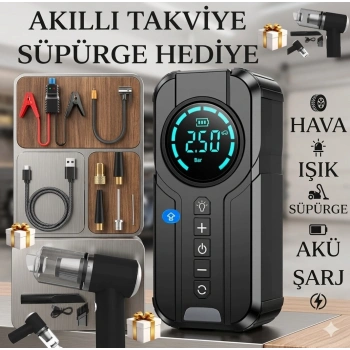 KABLOSUZ AKÜ TAKVİYE CİHAZI ŞARJLI SÜPÜRGE HEDİYE