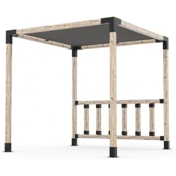 BAHÇE AHŞAP KAMELYA ÇARDAK YAPI SETİ METAL BAĞLANTI