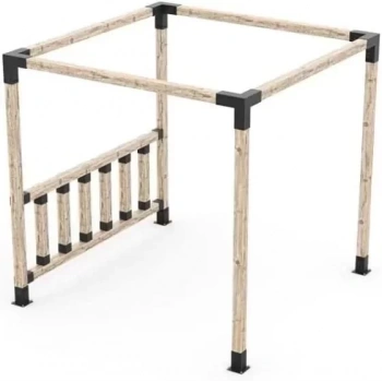 BAHÇE AHŞAP KAMELYA ÇARDAK YAPI SETİ METAL BAĞLANTI