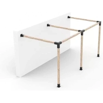 DUVARA MONTE İLİKİ PERGOLA SETİ 10X10 METAL BAĞLANTI