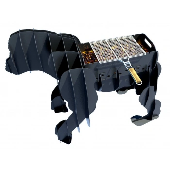 GORİL FİGÜRLÜ BAHÇE MANGALI BARBEKÜ METAL KÖMÜRLÜ