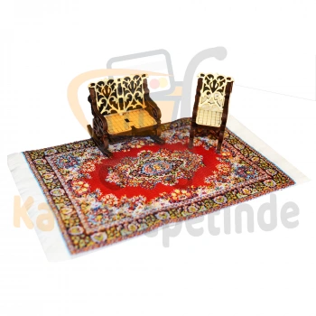 Minyatür Halı Dollhouse Dekorasyonu Mini Taban Halısı
