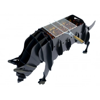 KURT FİGÜRLÜ BAHÇE MANGALI BARBEKÜ METAL KÖMÜRLÜ