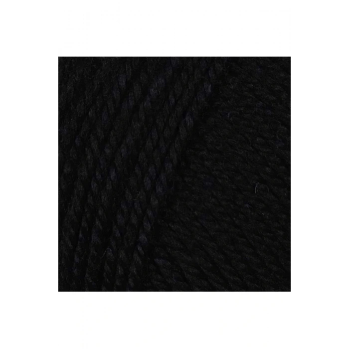 1 Adet Dora El Örgü İpi Yünü 100 gr 999 Siyah