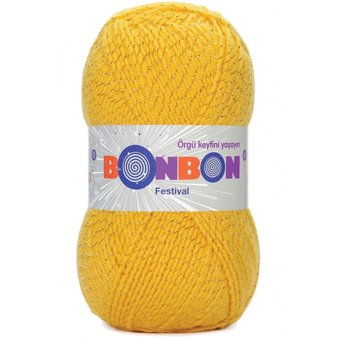 1 Adet Festival Simli Örgü İpi Yünü Renk No:217