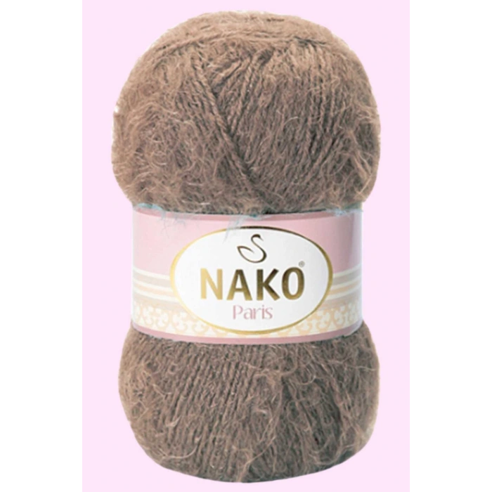 1 Adet Paris El Örgü ipi Yünü Boz Kahve 3890