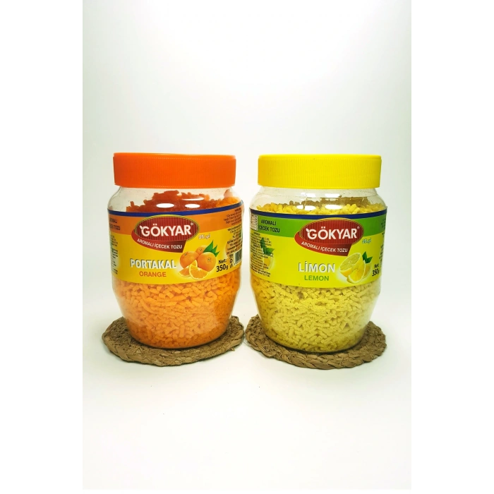 1 Adet Portakal + 1 Adet Limon Aromalı Toz Içecek Oralet 2x350 gr