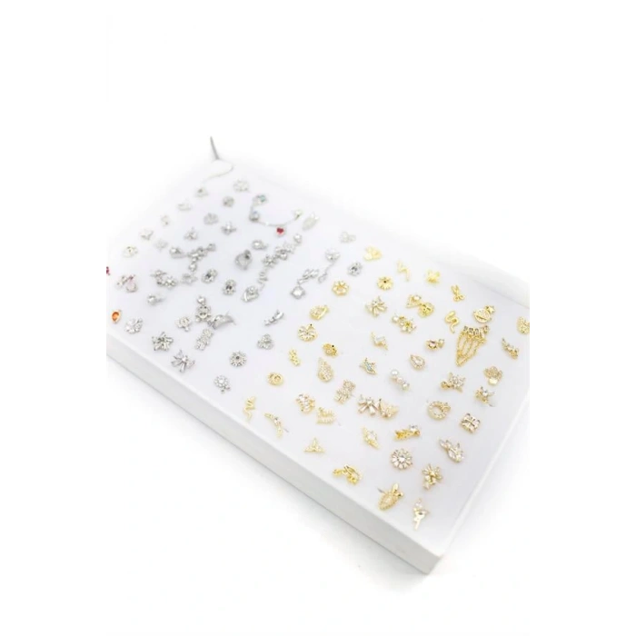 100lü Karışık Tragus(Gümüş-Altın) - Altın