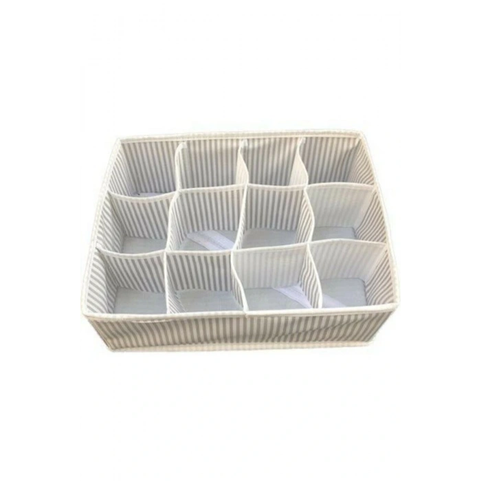 12 Bölmeli Pratik Bölmeli Çekmece Düzenleyici Organizer(iç Çamaşırı Kravat Çorap Düzenleyici)