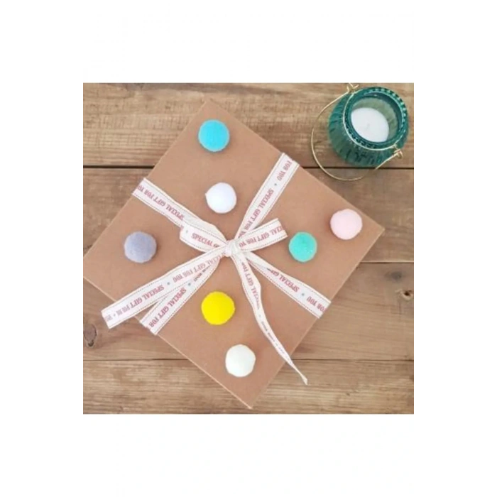 12mm Renkli Karışık Yumuşak Ponpon Peluş 200 Adet