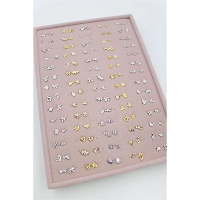 140lı Standlı Tragus Küpe - ÇOK RENKLİ