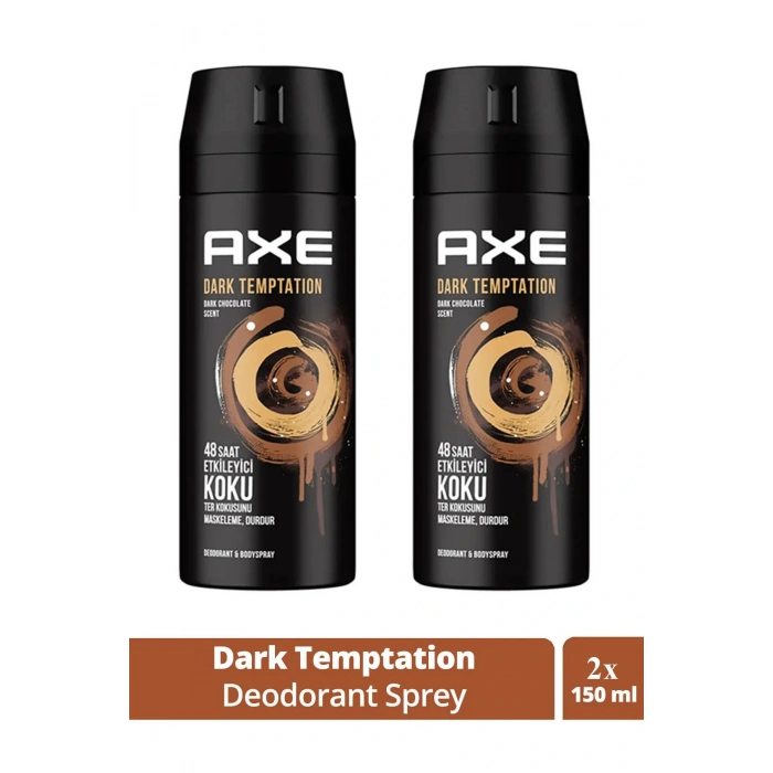 2 Adet Axe Dark Temptatıon Bay Parfüm Kofre 150 ml