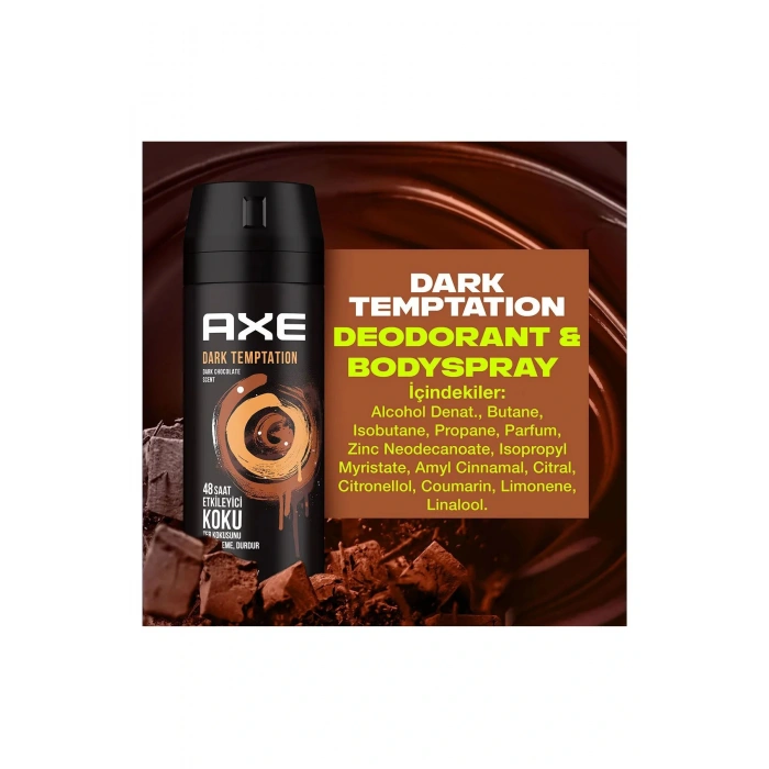 2 Adet Axe Dark Temptatıon Bay Parfüm Kofre 150 ml