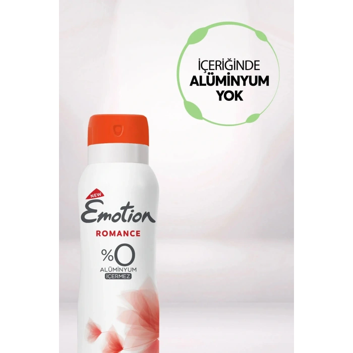 2 Adet Emotion Romance Kadın Vegan Deodorant 150 Ml Hızlı Kurur, Leke Bırakmaz
