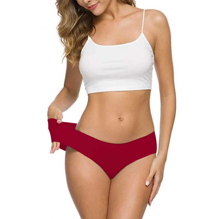 2 Adet Kadın Dikişsiz Lazer Kesim Esnek İz yapmayan Külot S6