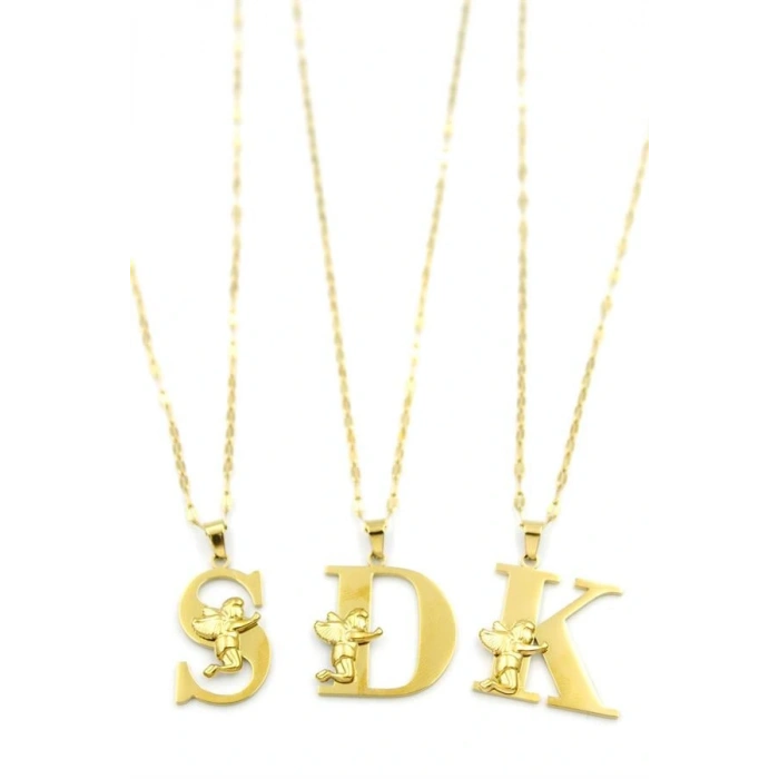 24lü Harf Kolye - Altın